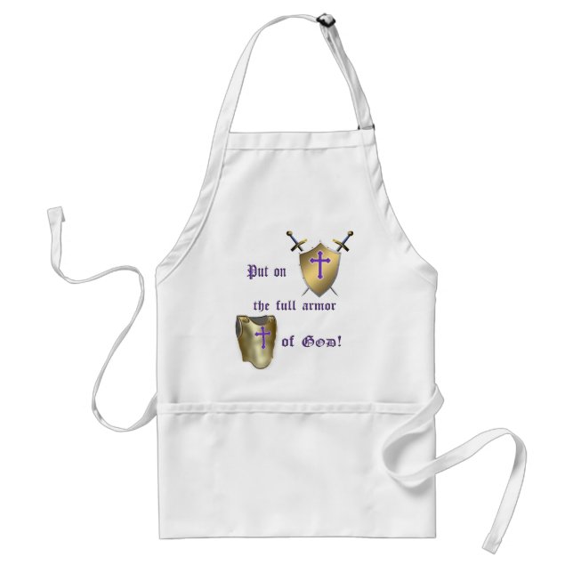 Full Armor of God Adult Apron (Front)