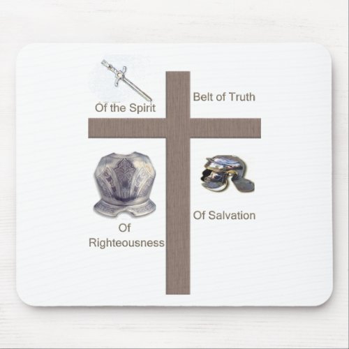 Full Armor of God Christian products Mouse Pad