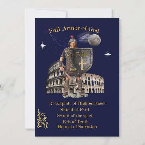 Full Armor of GOD Holiday Card