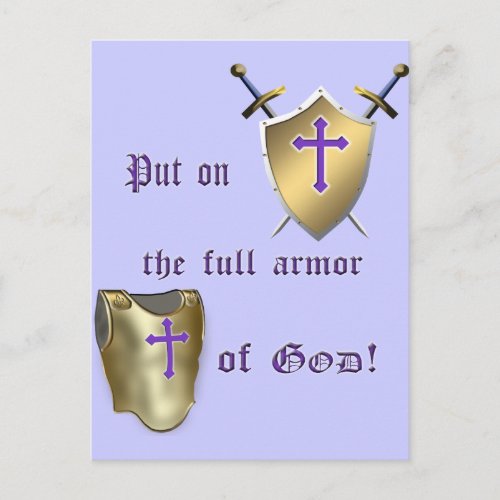Full Armor of God Postcard