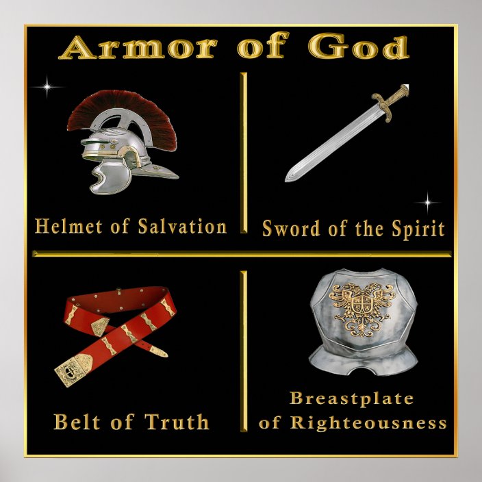 Full armor of God poster | Zazzle.com