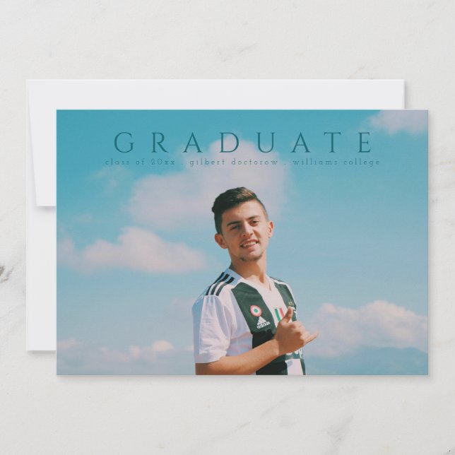 full bleed landscape bold minimalistic announcement (Front)