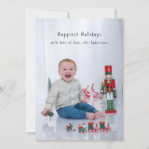 Full Bleed Minimal Photocard Simple Holiday