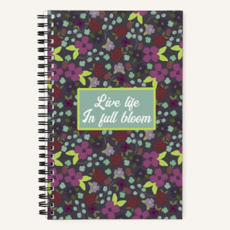Full Bloom Floral Notebook