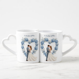 Full Bloom Wedding Hydrangea Mug Set