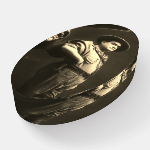 Full Body Portrait of Enrico Caruso Paperweight