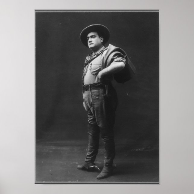 Full Body Portrait of Enrico Caruso Poster (Front)