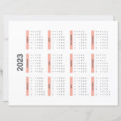 Full Calendar 2023 start from monday (Back)