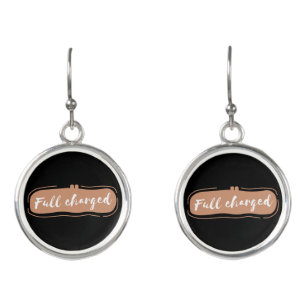 full charged earrings