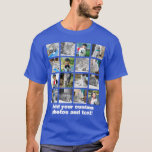 Full Color 16 Photo Mosaic Picture Collage T-Shirt