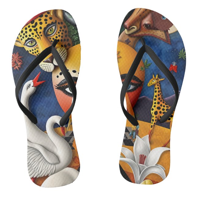 full-color 3D Flip Flops (Footbed)