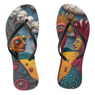 full-color 3D Flip Flops