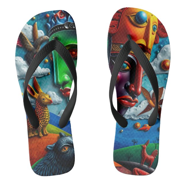 full-color 3D Flip Flops (Footbed)