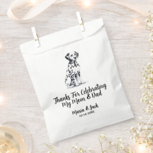 Full Color Dalmatian Pet Wedding Favor Bag