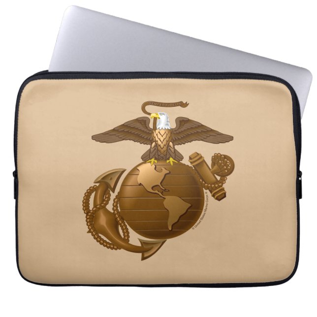 Full-Color EGA - Bronze Laptop Sleeve (Front)