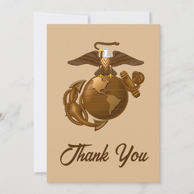 Full-Color EGA - Bronze Thank You Card (Front)