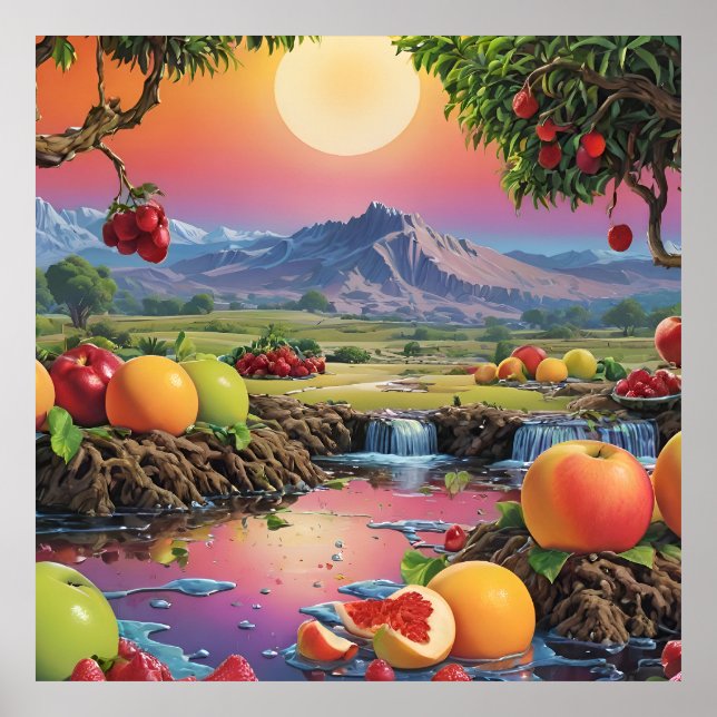Full Color Spectrum of Fruit 1 Poster (Front)
