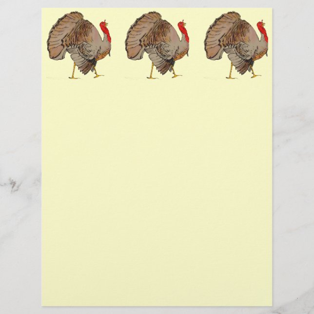Full Color Thanksgiving Turkey (Front)