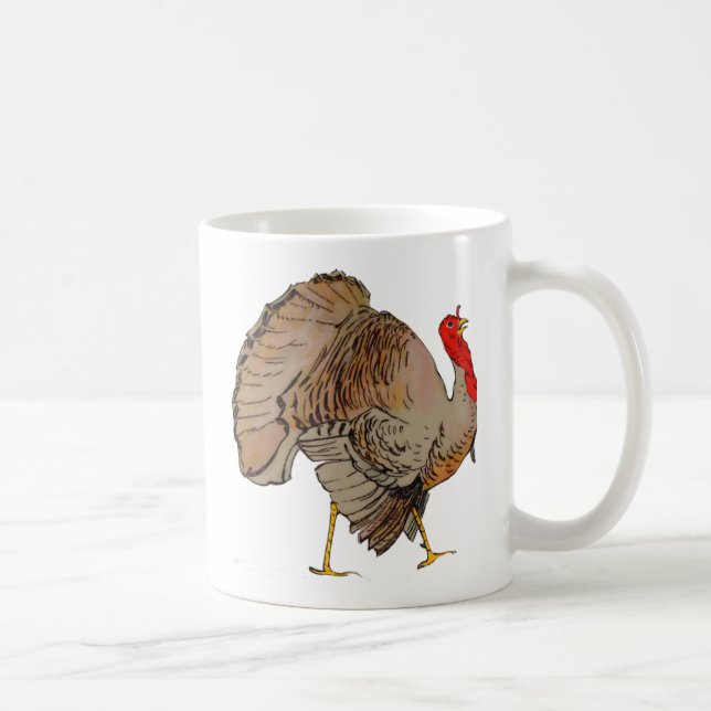 Full Color Thanksgiving Turkey Coffee Mug (Right)