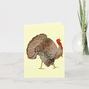 Full Color Thanksgiving Turkey Holiday Card