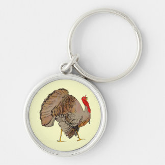 Full Color Thanksgiving Turkey Keychain