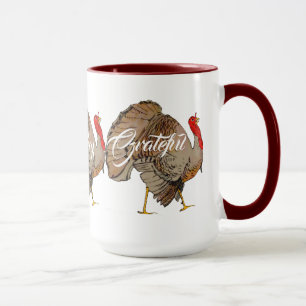 Full Color Thanksgiving Turkey Mug