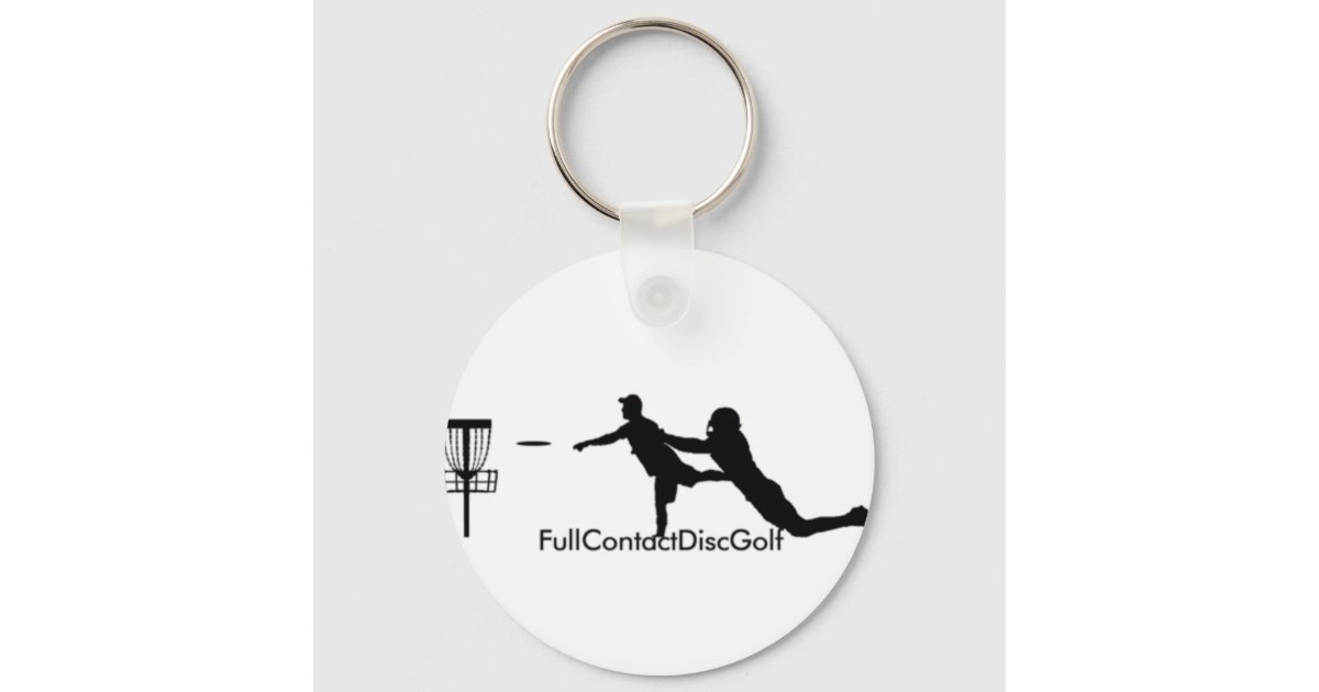 Full Contact Disc Golf Key Chain Zazzle
