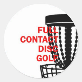 Full Contact Disc Golf Sticker