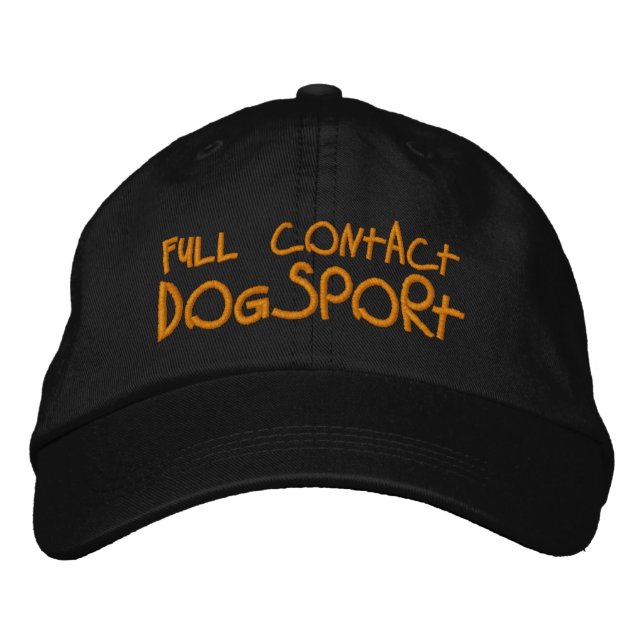 Full Contact Dogsport Embroidered Baseball Hat (Front)