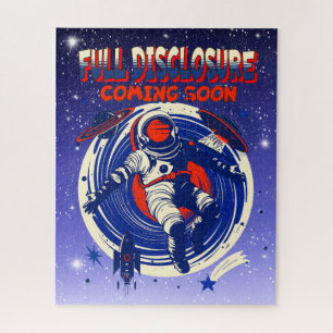 Full Disclosure Coming Soon Astronaut Floating Jigsaw Puzzle