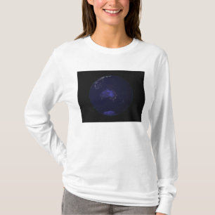 Full Earth at night showing city lights 2 T-Shirt