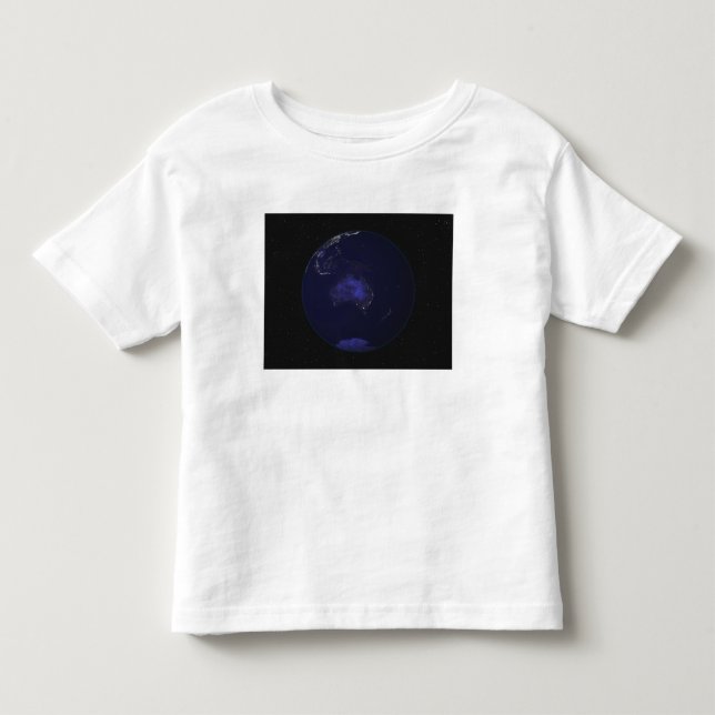 Full Earth at night showing city lights 2 Toddler T-shirt (Front)