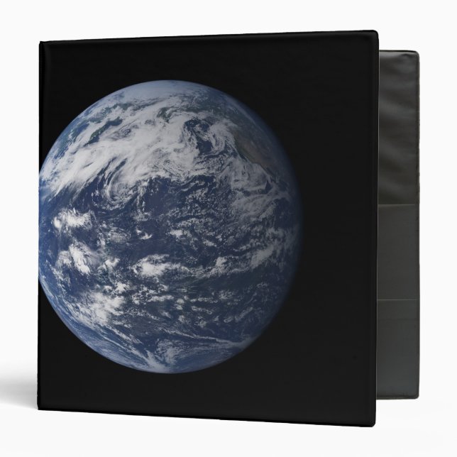 Full Earth centered over the Pacific Ocean Binder (Front/Inside)