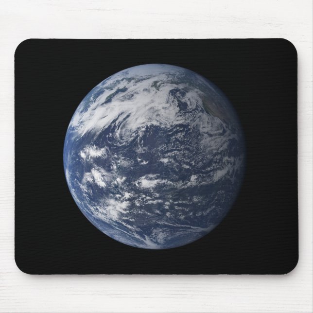 Full Earth centered over the Pacific Ocean Mouse Pad (Front)
