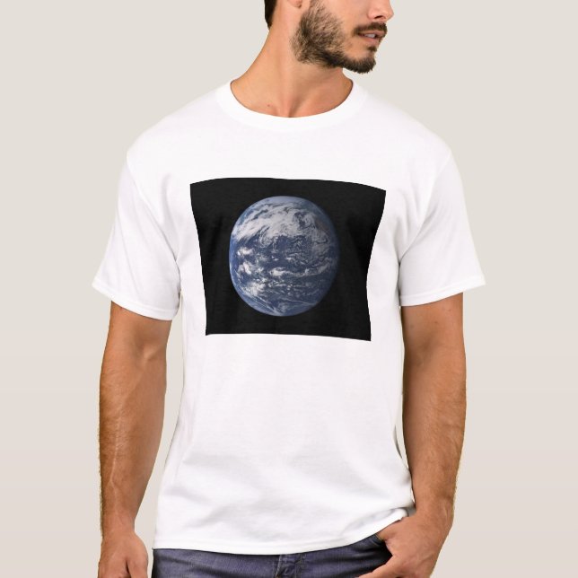 Full Earth centered over the Pacific Ocean T-Shirt (Front)