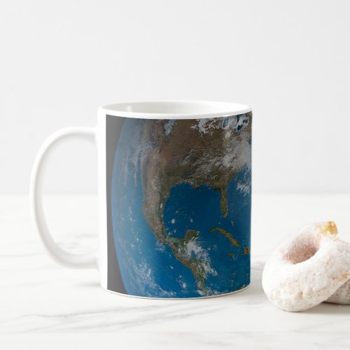 Full Earth Featuring North And South America Coffee Mug