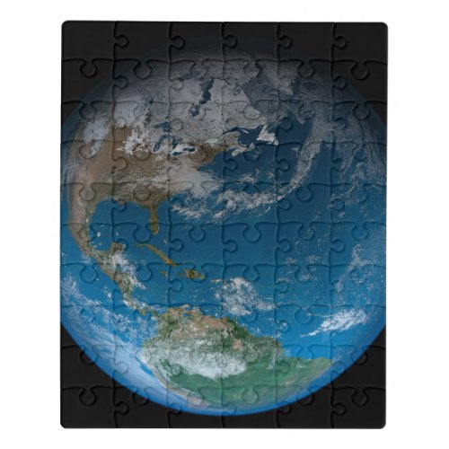 Full Earth Featuring North And South America Jigsaw Puzzle