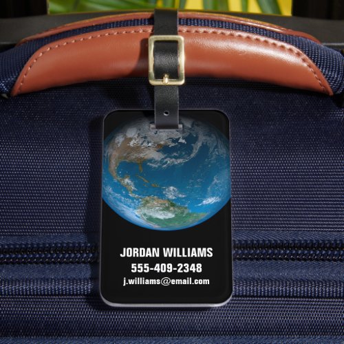Full Earth Featuring North And South America Luggage Tag