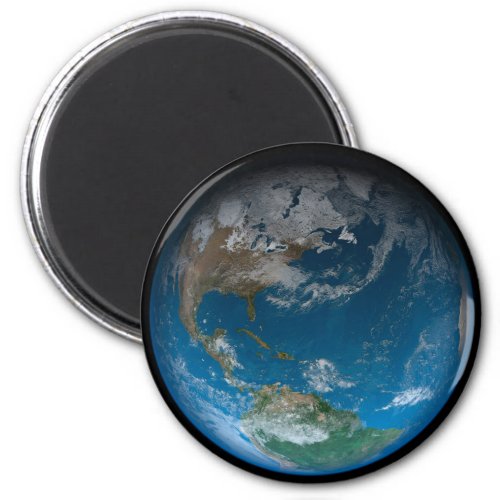 Full Earth Featuring North And South America Magnet