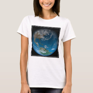 Full Earth Featuring North And South America. T-Shirt