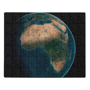 Full Earth From Space Above The African Continent. Jigsaw Puzzle