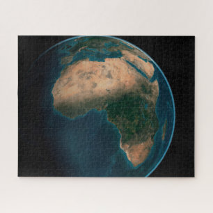 Full Earth From Space Above The African Continent. Jigsaw Puzzle