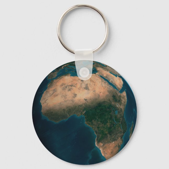 Full Earth From Space Above The African Continent. Keychain (Front)