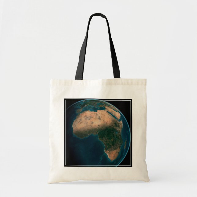 Full Earth From Space Above The African Continent. Tote Bag (Front)