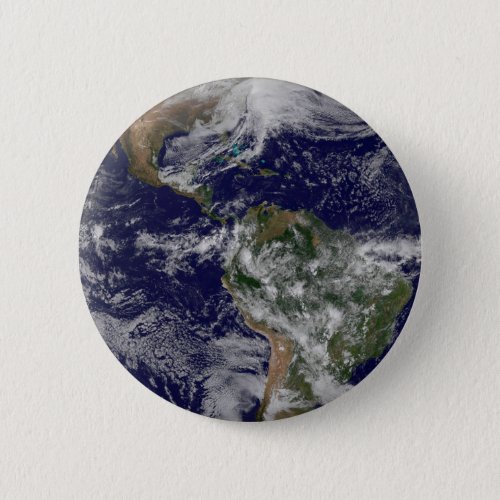 Full Earth Showing A Powerful Winter Storm Button
