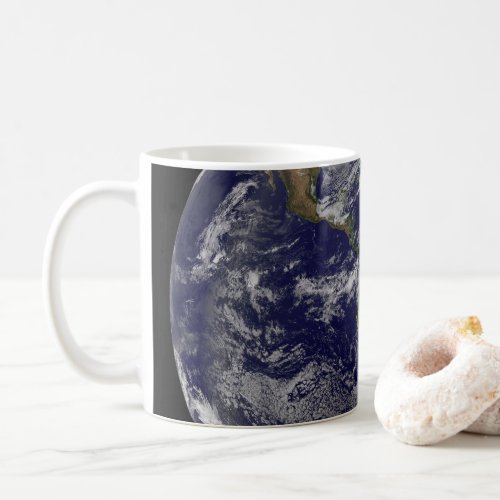 Full Earth Showing A Powerful Winter Storm Coffee Mug