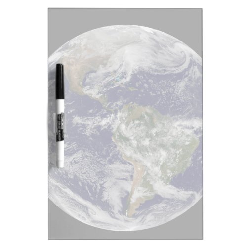 Full Earth Showing A Powerful Winter Storm Dry Erase Board