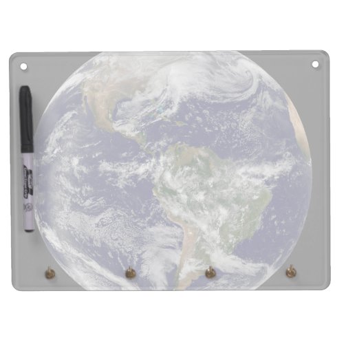 Full Earth Showing A Powerful Winter Storm Dry Erase Board With Keychain Holder