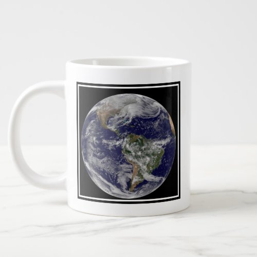 Full Earth Showing A Powerful Winter Storm Giant Coffee Mug