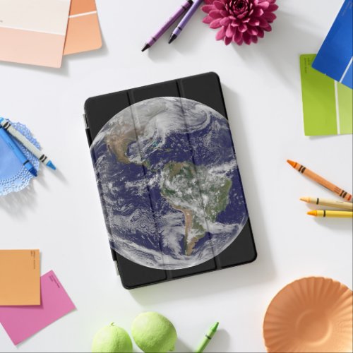 Full Earth Showing A Powerful Winter Storm iPad Air Cover